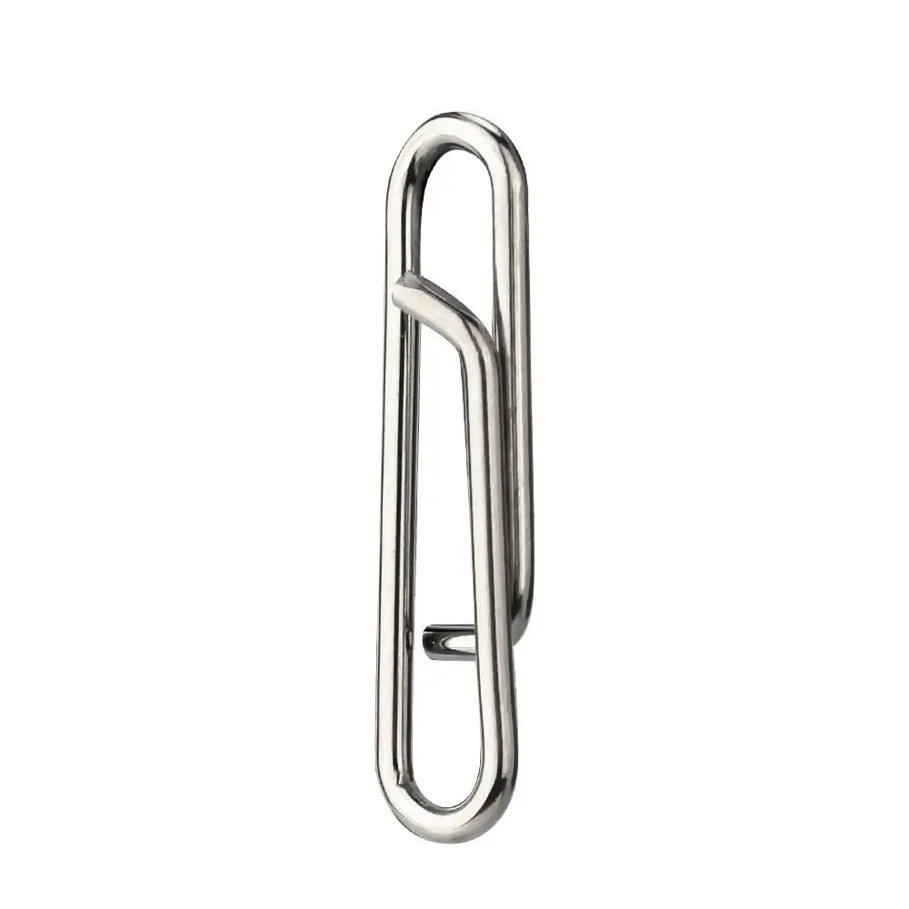 

steel Safety 15mm/18mm /23mm Lock Snap Connector Fishing Lure Connector Fishing Interlock Snap Fishing Swivel Connector