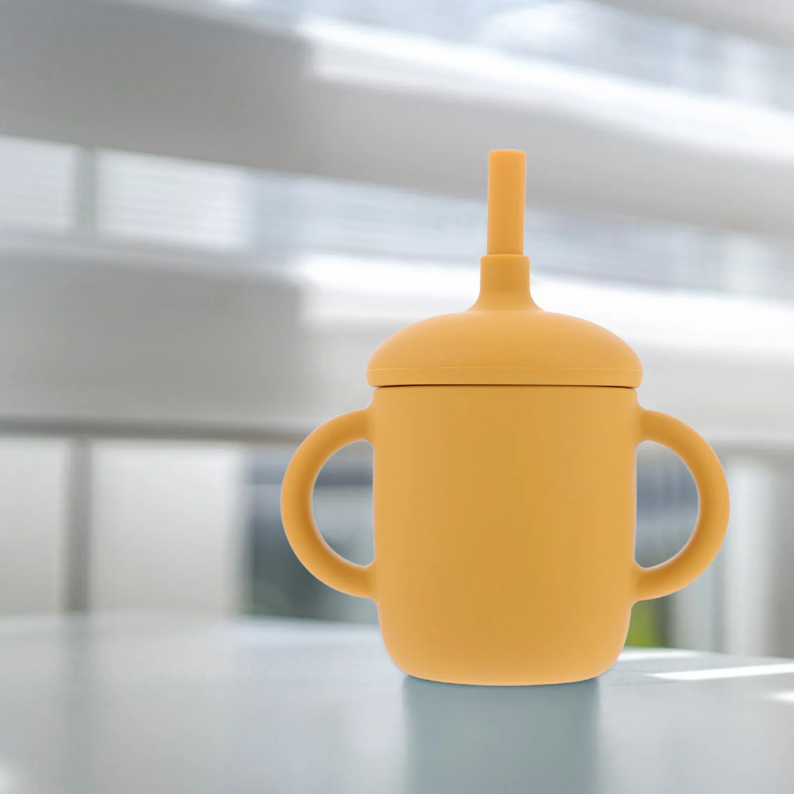 

1Pcs Silicone Straw Cup Baby Toddler Training Cup Leak Proof Kids Water Drinking Bottle Drinking Water Bottle