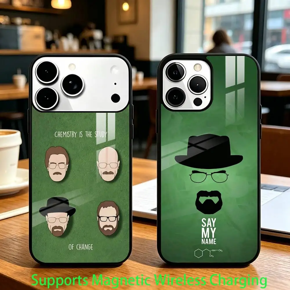 

B-Breaking-Bad TV Phone Case For iPhone17,16,15,14,13,12,11 Plus,Pro Allows magnetic wireless charging