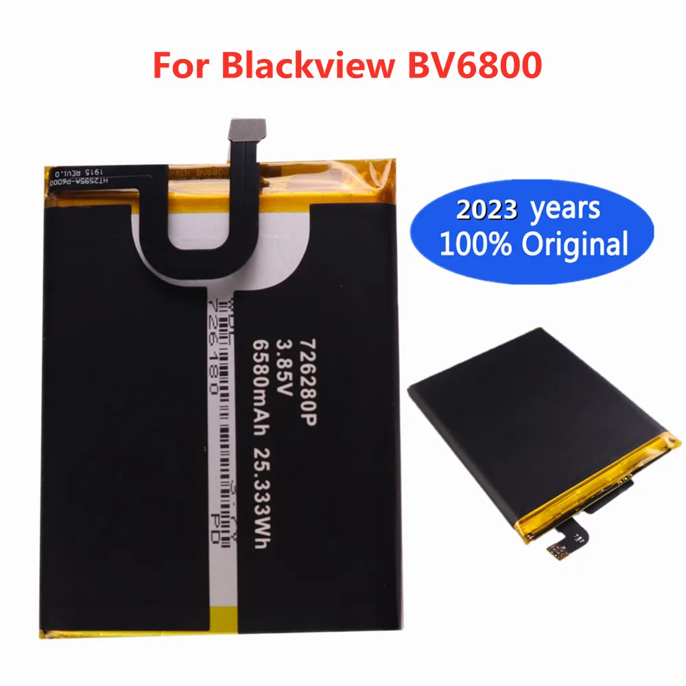 2023 New Original BV6800 Battery 6580mAh For Blackview BV6800 BV 6800 Pro Smart Mobile Phone IP68 Waterproof 726280P MT6750T