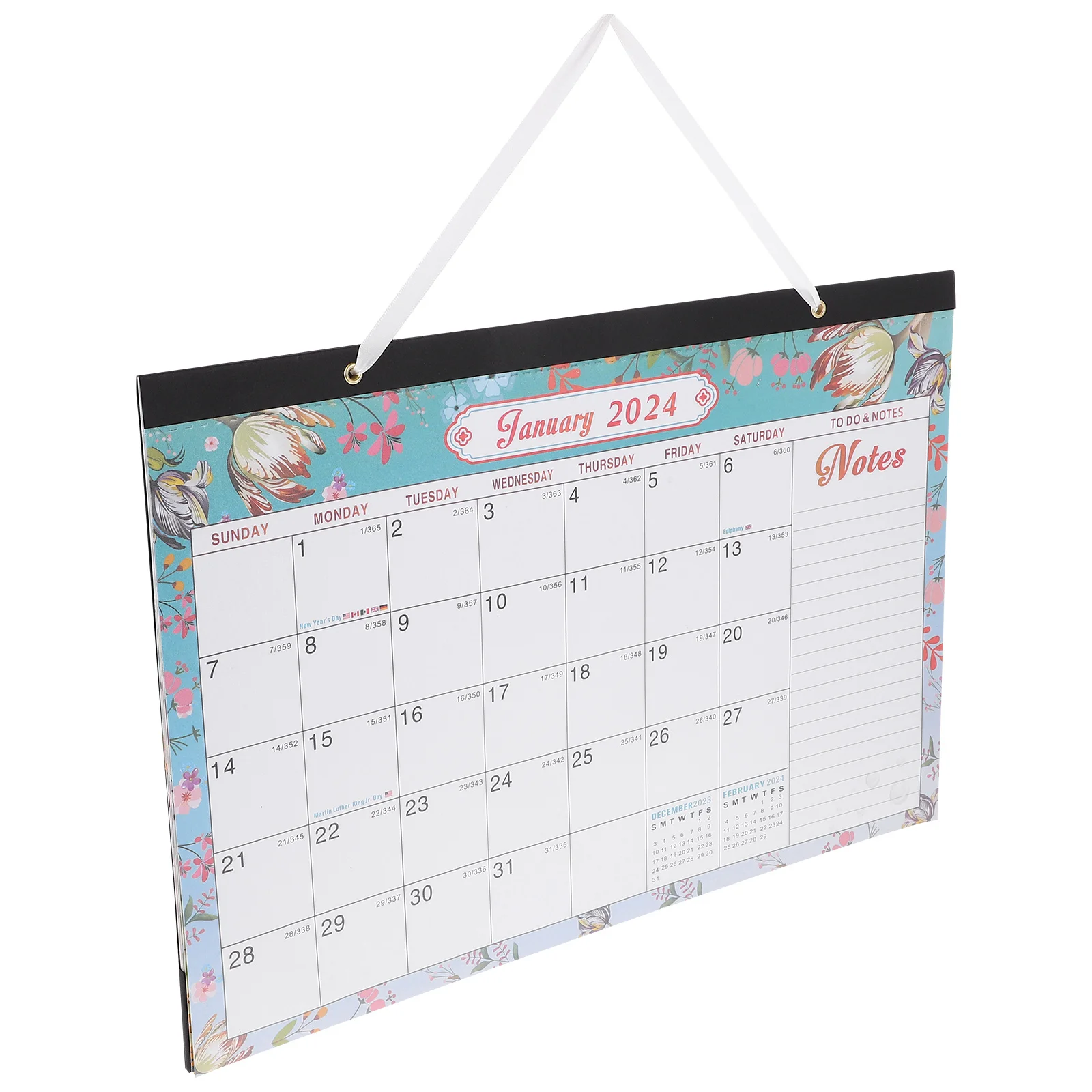 

Holiday Hanging Calendar 2024-2025 Monthly Wall Calendar for Home Office Sturdy Appointment Planner with Creative Hanging Hole