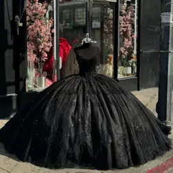 Luxury 2025 Princess Quinceanera Dresses Straps Lace Beaded Ball Gown Crystals 15th Birthday Party Prom Vestido Customized