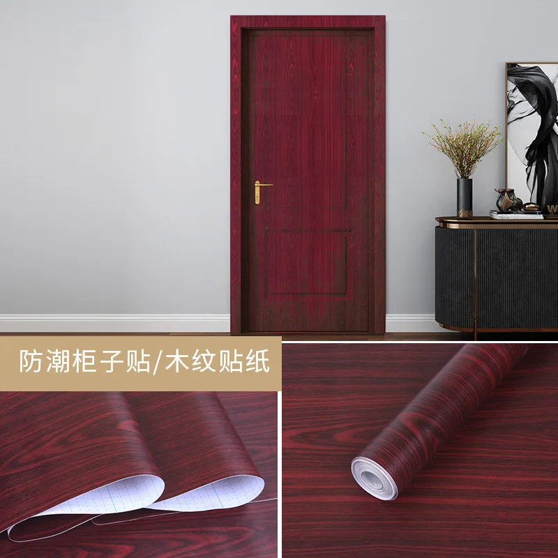ورق حائط ذاتي اللصق من الخشب الحبوب لباب سطح المكتب وأثاث خزانة المطبخ وملصق حائط مقاوم للماء