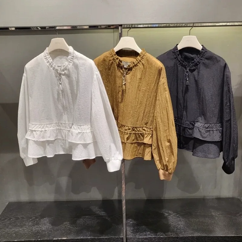 

Comfortable Lightweight Long Sve Casual Dstring Outerwear Spring Summer Breathable Sun Protection Loose Fit Jaet