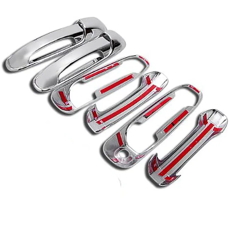 Super Sale 8Pcs/Set ABS Chrome 4 Door Outside Handle Cover Trims for 2002-2008 Dodge Ram 1500 2500 3500 Car Styling
