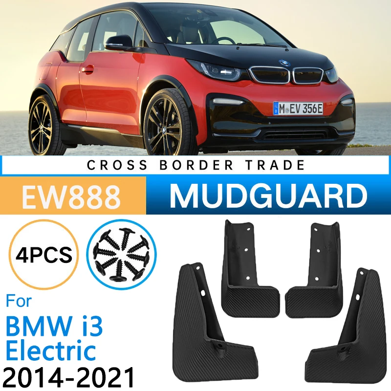 

Car Mudguards for BMW i3 Electric 2014-2021 2020 2019 2018 2017 2016 Front Rear Wheels Mudflaps Splash Guards Mud Flaps Fender