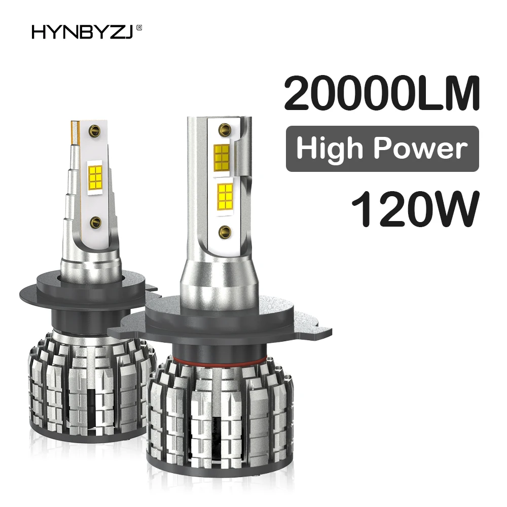 

H4 H7 Canbus LED Car LED Headlight 120W 20000LM H1 H8 H9 H11 9005 HB3 9006 HB4 Auto LED Lamp High Power Fog Light 6000K 12V