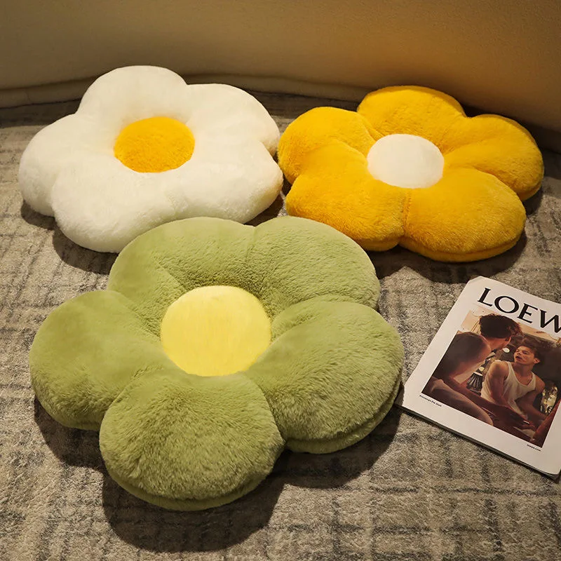 

Flower cushion is suitable for the upper living room chair office sofa bedroom pillow sun flower cute pillow cushion