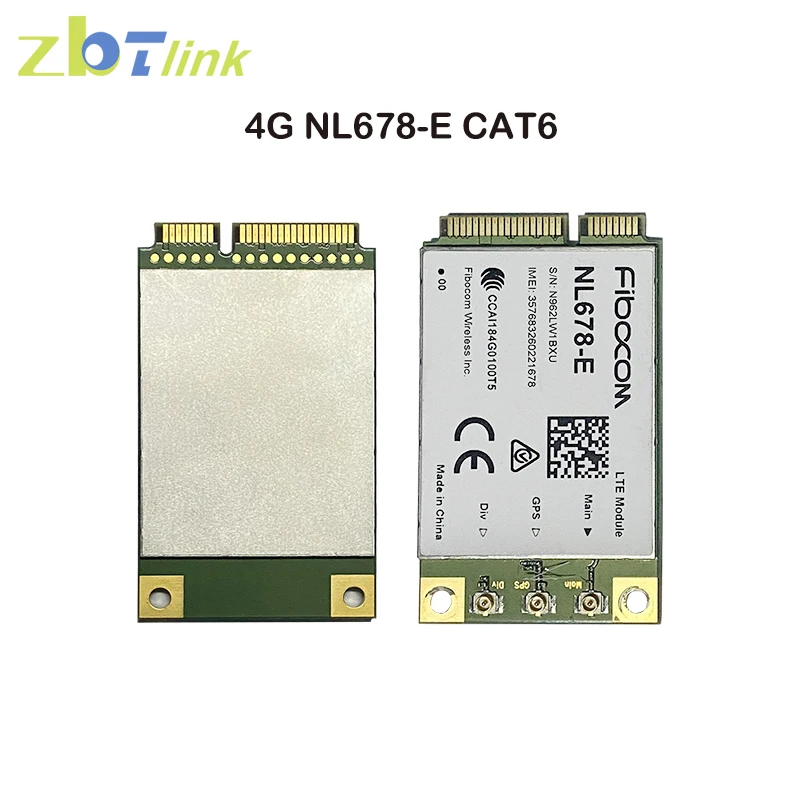 Used 4G Modem CAT6 NL678-E LTE Mini PCIe 3G 4G Module for Wifi Router Work in RU Europe Asia Frequency Band B1 B3 B5 B7 B8 B28