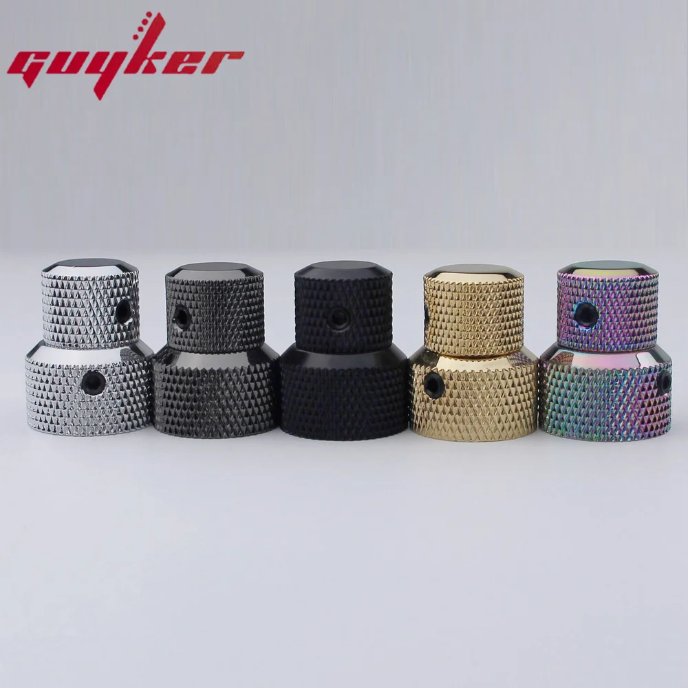 High Grade GUYKER Guitar Volume Tone Stacked Control Knobs Five Colors Available