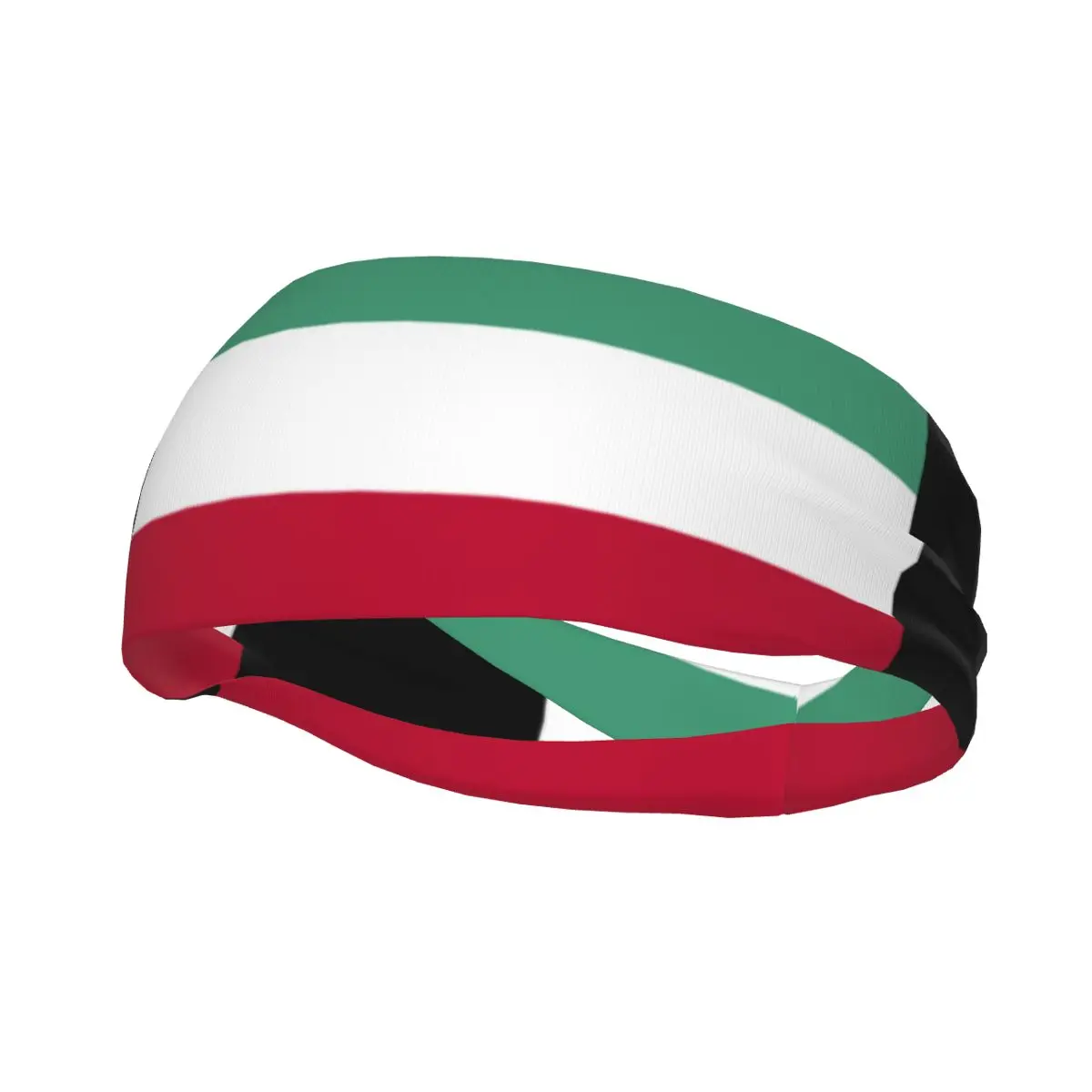 Kuwait Flag Elastic Hair Band Yoga Headband Makeup Hair Hoop Headwrap