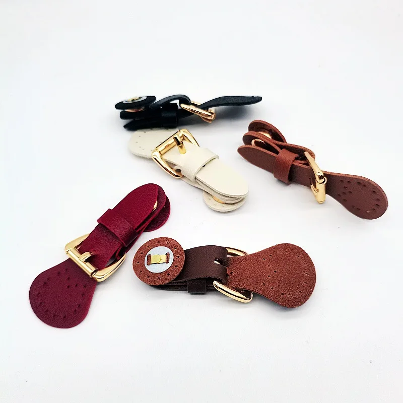 5 Types of Colorless Pu Buckles for Bag Making, Metal Magnetic Snap Fasteners for Wallet Making, Snap Buttons, DIY Bag Accessories, Adjustable Pu Buckle Connectors
