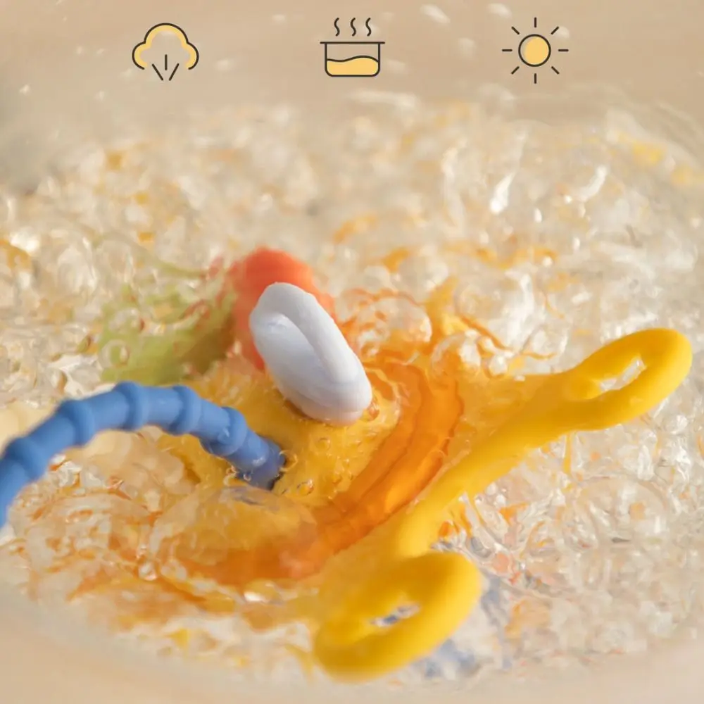 PP Baby Sensory Montessori Toys Grab Ball Sensory Development Silicone Pull String Toy Early Learning Appease