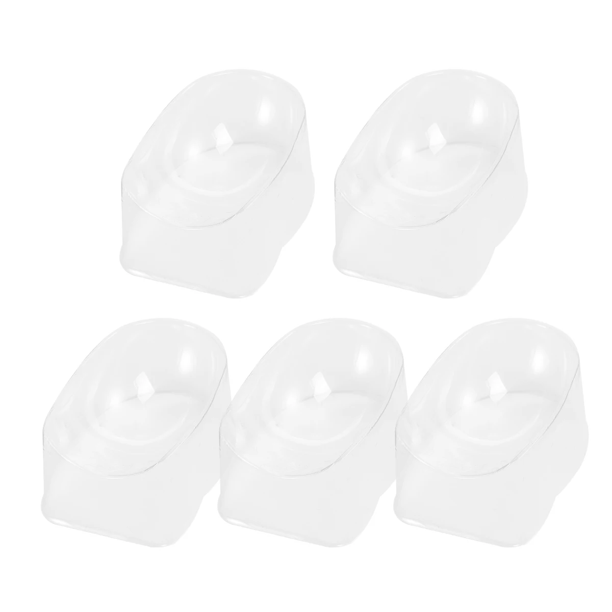 Contenedor de polvo para uñas, bandeja para decoración de uñas de un solo uso, configuración de manicura sanitaria para decoración del hogar y salón, 5 uds.