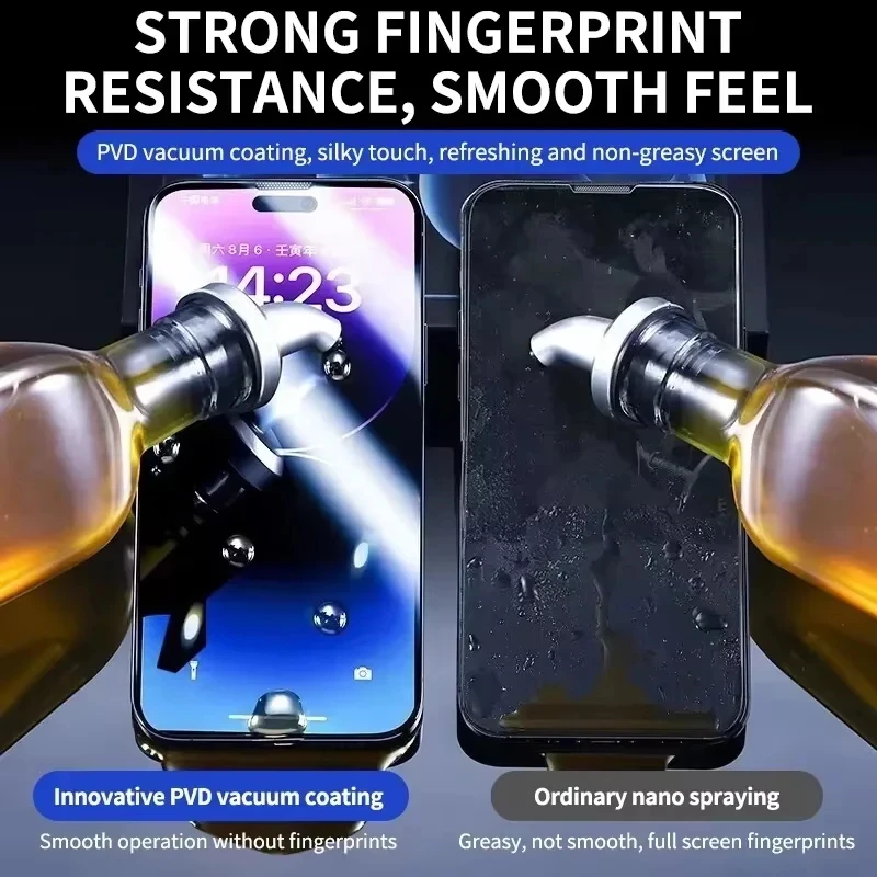 3 قطعة واقي للشاشة خالي من الغبار آيفون 17 16 13 برو ماكس 17 الهواء 11 15 14 12 Mini 16E XR X Xs 7 8 Plus فيلم الزجاج المقسى