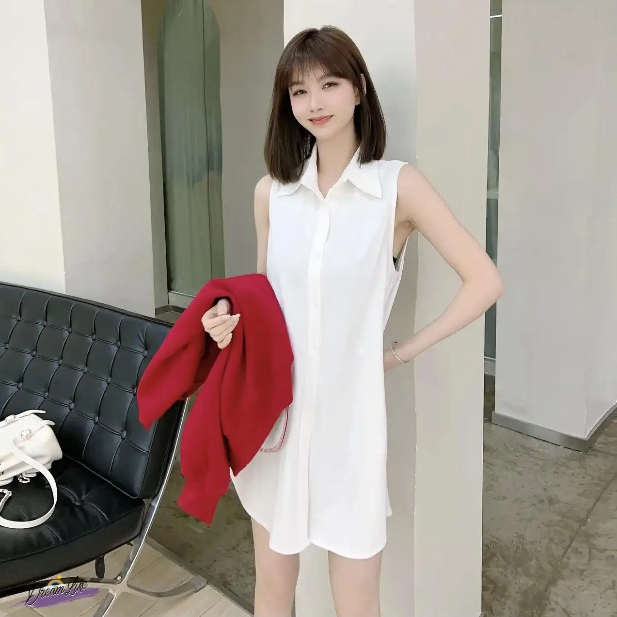 

Женский утепленный жилет на флисовой подкладке, белый, в корейском стиле, модный, для многослойных образов, однотонный топ, женская одежда