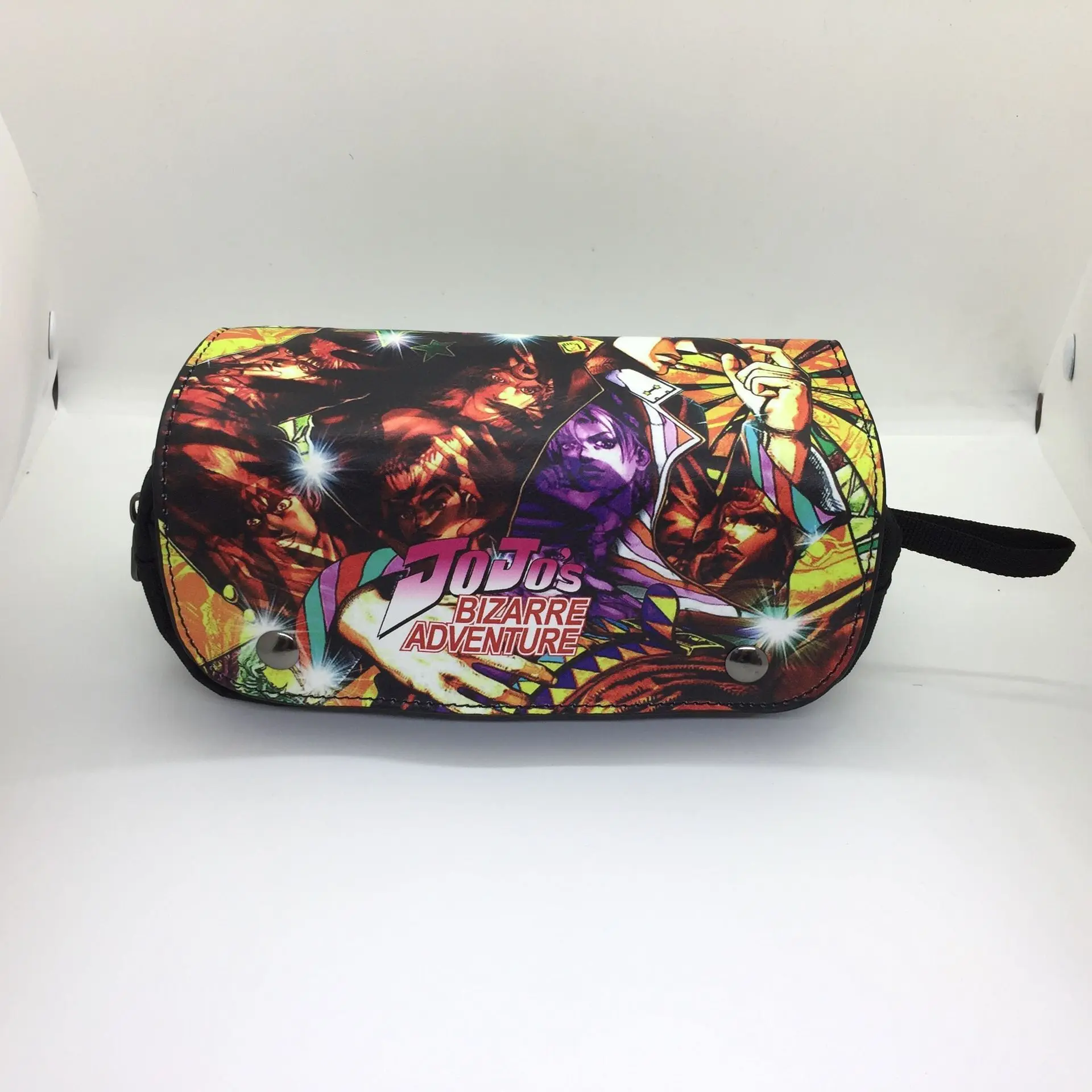 Anime JoJo's Bizarre Adventure Cosplay Stationery Box Student Cartoon Pencil Case Storage Bag Cosmetic Bags Gift