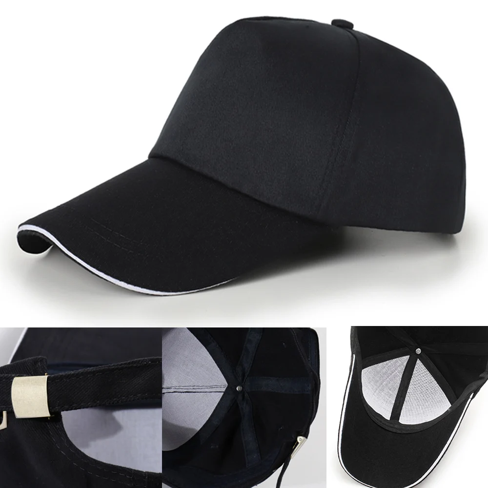 New Fashion Men's and Women's Outdoor Travel UV Protection Hat Adjustable Cotton Sunshade Hat Graphic Letter Printing Pattern 3