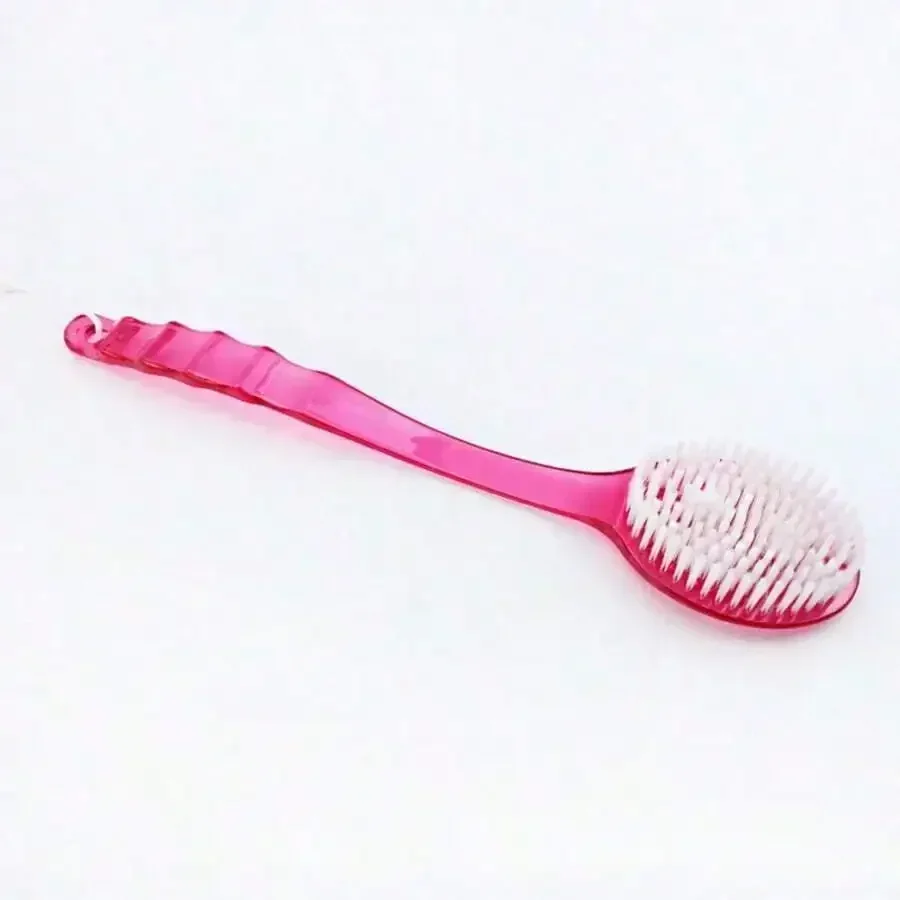 1pc Extra Long Handle Exfoliating Brush, For Back Scrubbing 14. 37 Inches Non-Slip Handle, Suitable For Hard-To-Reach Areas - Detail 1