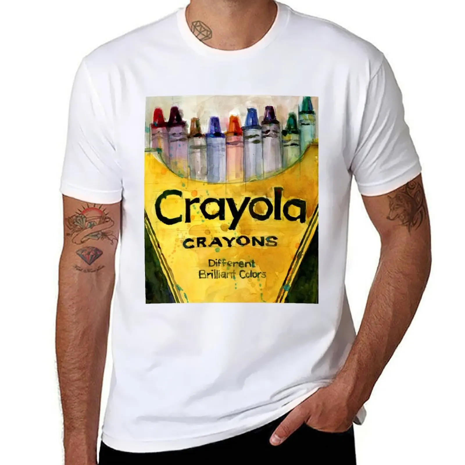 

Crayons T-Shirt t shirt men 100% cotton luxury brand t shirt man cotton t shirt for man T-Shirt