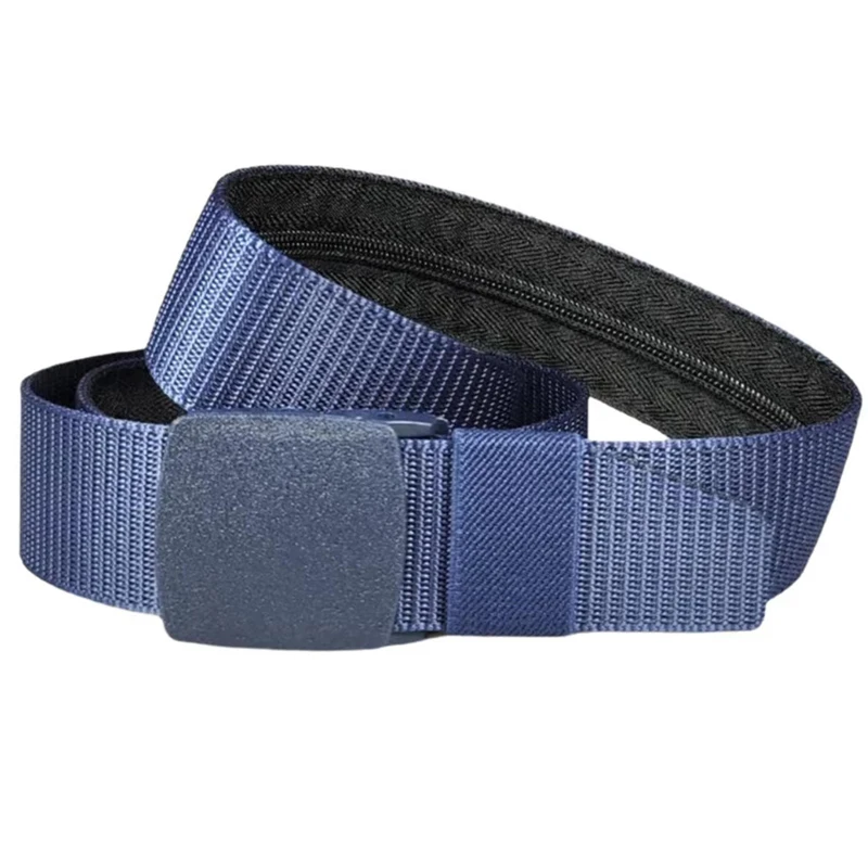 Herren Reise-Diebstahlschutzgürtel Nylon-Hüftgurt mit Reißverschluss Versteckte Geheimgeldtasche Outdoor-Sicherheitsgürtel für den Täglichen Gebrauch 6 Farben – Detail 10