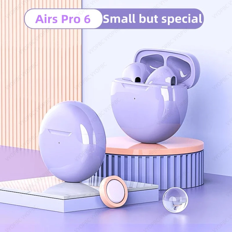 Nieuwe Originele Air Pro 6 Tws Draadloze Hoofdtelefoon Fone Bluetooth Oortelefoon Mic Pods In Ear Oordopjes Oordopjes Sport Headset Voor xiaomi