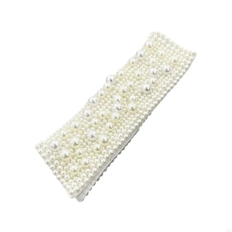 F3MF Decorative Collar Pearls Collar Encrusted Beads Lapel Ancient Art Collar Sweet Girls Lapel Decorative Shawl