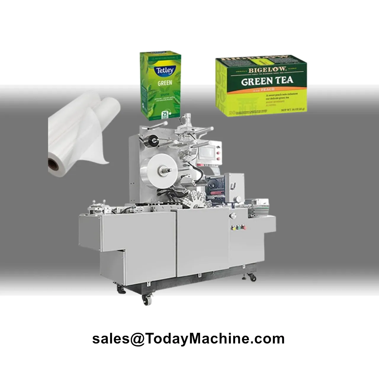Automatic Bopp Film Transparent 3D Packing Soap Tea Box Food Box Cellophane Wrapping Machine