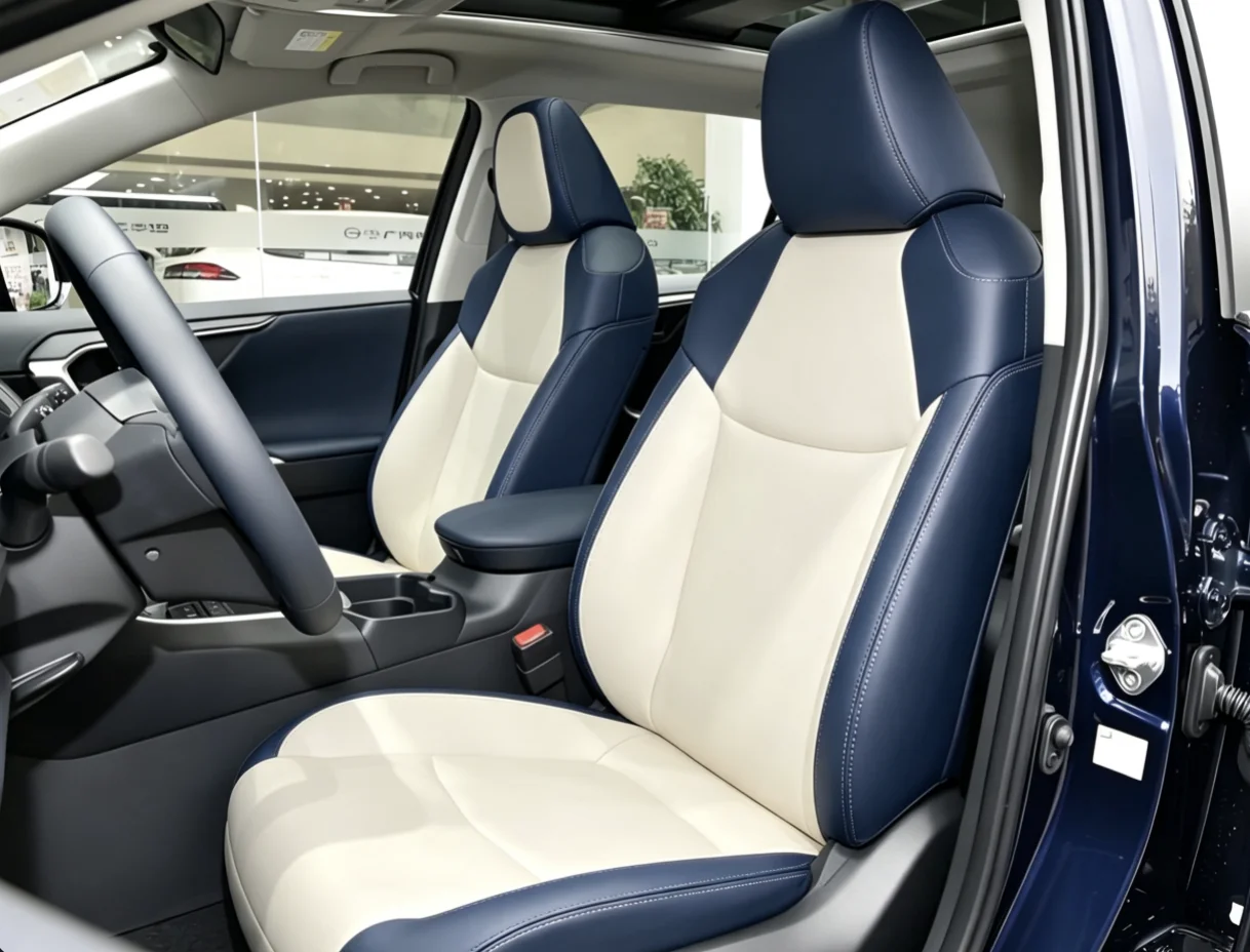 Für Rav4 2026 Maßgefertigte Autositzbezüge Luxuriöses Nappaleder 100% Passgenau Innenraumzubehör 360 ° Vollständige Abdeckung – Detail 5