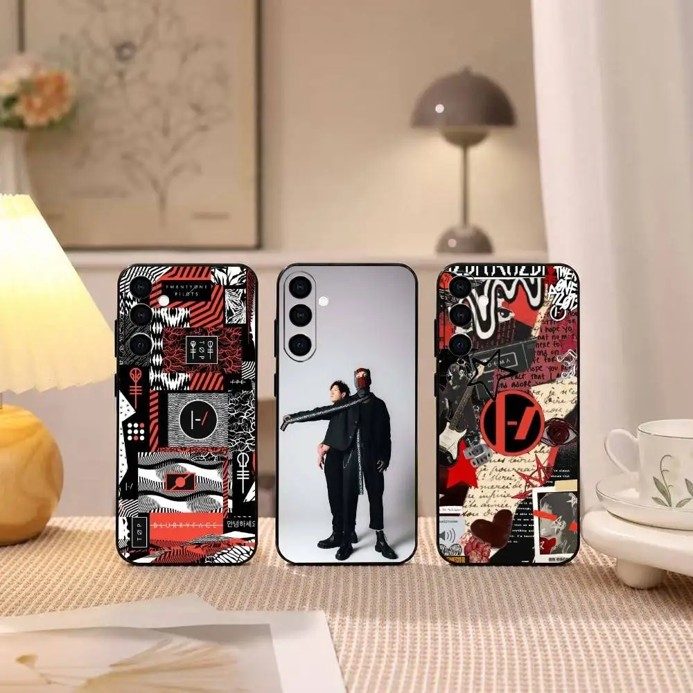 Twenty O-One P-Pilots Gift Phone Case Black Silicone Soft For Samsung Galaxy A73,A72,A71,A70,A53,A52,A51
