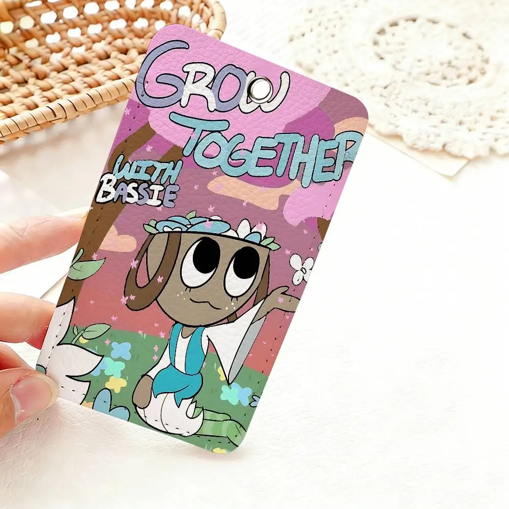 D-Dandys WorldS Cartoon PU Soft Leather Rectangular Key Card Holder Induction Elevator Protection Cover Youth Faion Accory