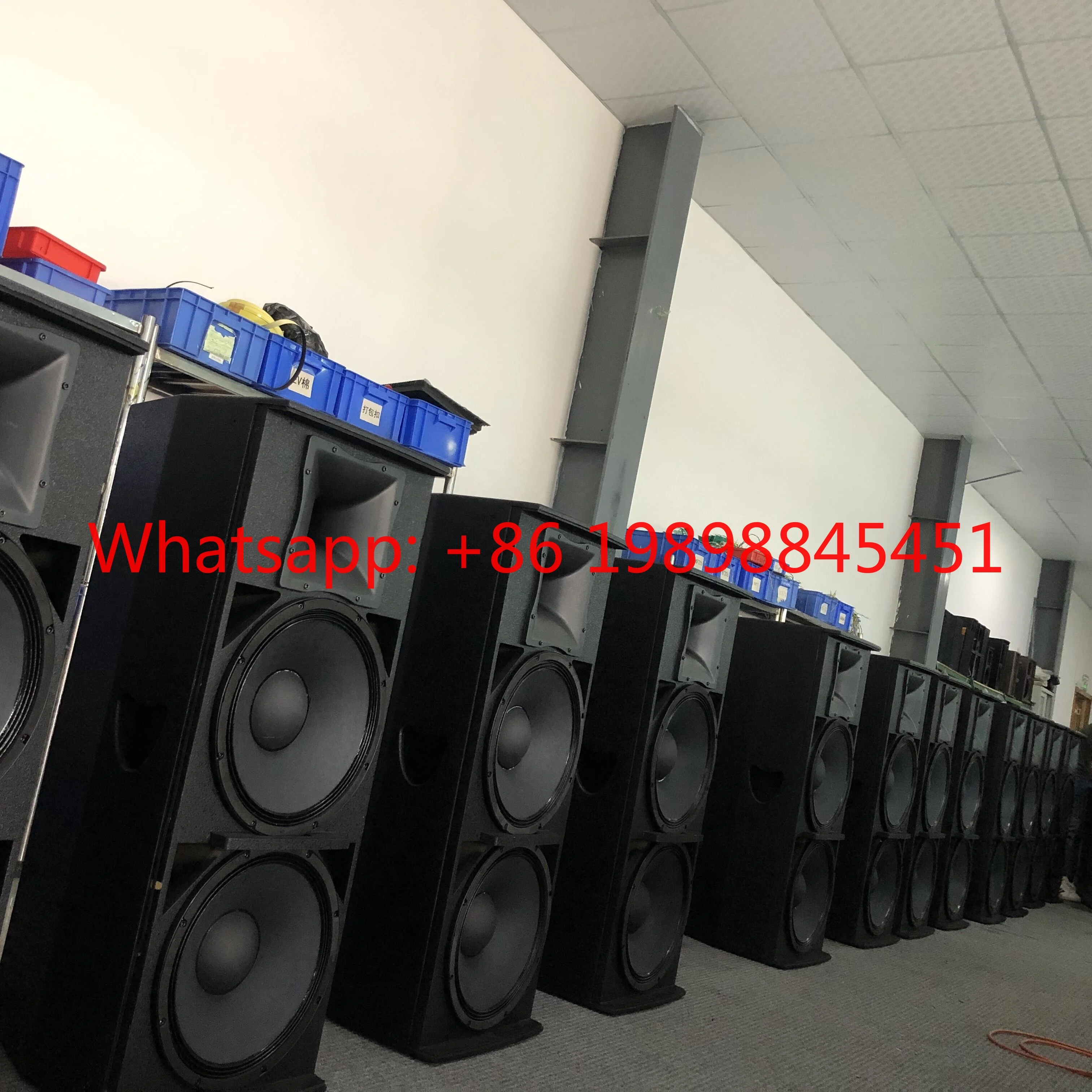 Professional Loudspeaker for Outdoor Concents -CL215 1200W High Quality Full Range Speakers Dual 15-Inch Two-Way Audio