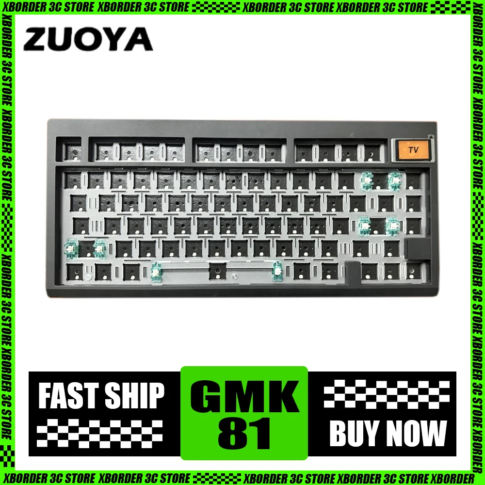 

Механическая клавиатура Zuoya Gmk81, игровая беспроводная клавиатура с Rgb-подсветкой, трехрежимная, Bluetooth, с возможностью замены клавиш в процессе работы, с ПК, подарки для геймеров