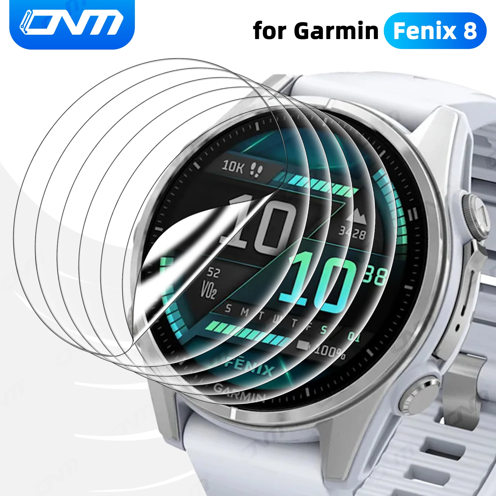 SOFT Protection Film for Garmin Fenix 8 51/47/43mm AMOLED Solar Screen Protector Clear HD Anti-scratch Film Accessories