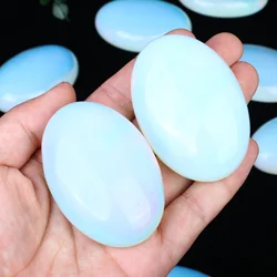 Natural Opal Crystal Gem, Crystal Decoration, Energy Balance Treatment Polished Stone, Palm Stone, Room Decoration Mediation Gif