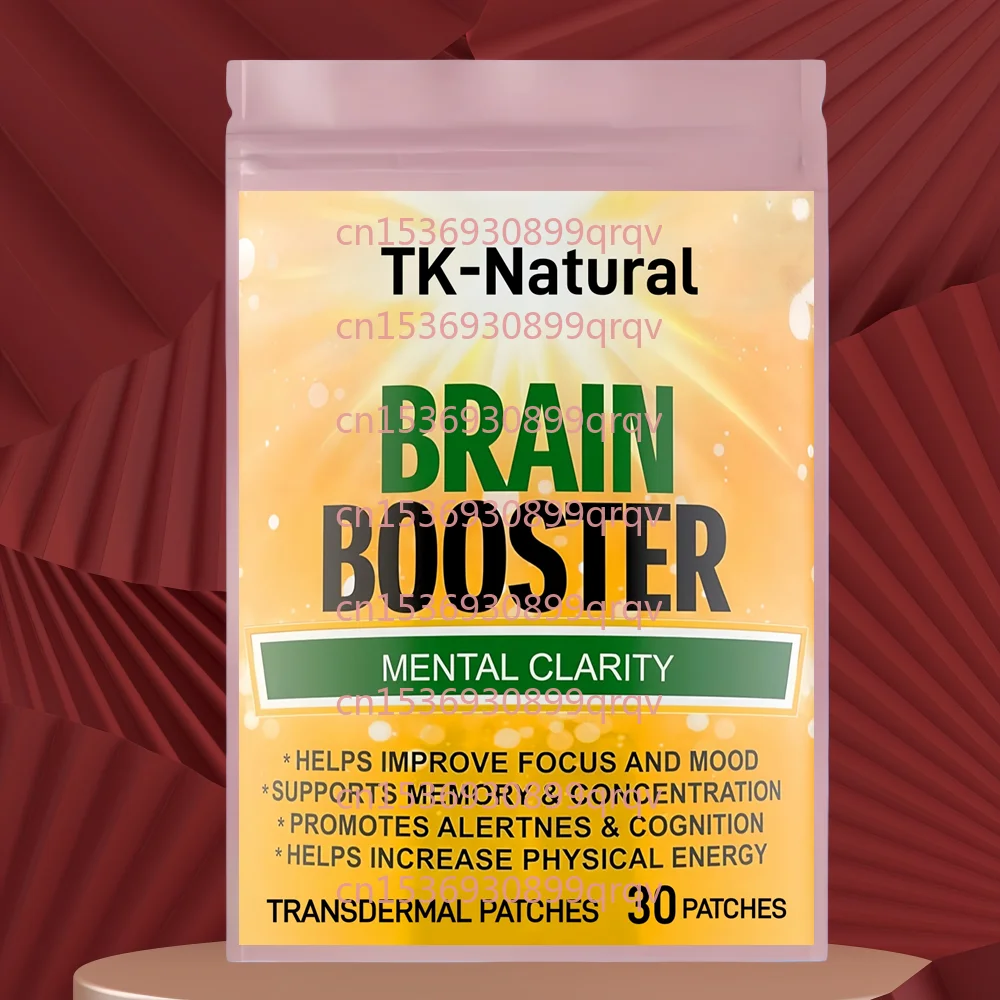 

30 Patches Brain Booster Transdermal Patches With for Bacopa Monnieri,Alpha GPC for Memory, Focus, Clarity, Energy, Performance