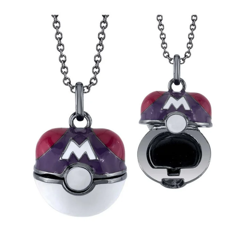 

Pokemon Anime Poké Ball Charizard Necklace Pendant Jewelry Couple Fashion Niche Light Luxury Clavicle Chain Peripheral Gifts