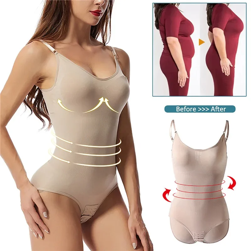 

2024 Women Shapers Corset Bodysuit Tummy Control Body Shaper Trainer Women Sexy Slimming Firm Seamless Open