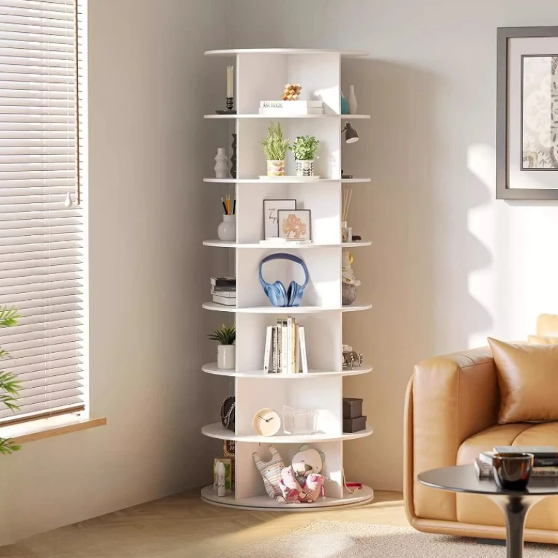 

Popular rotating shoe cabinet multi-layer plastic simple display rack 360-degree creative armoire a chaussure small furniture