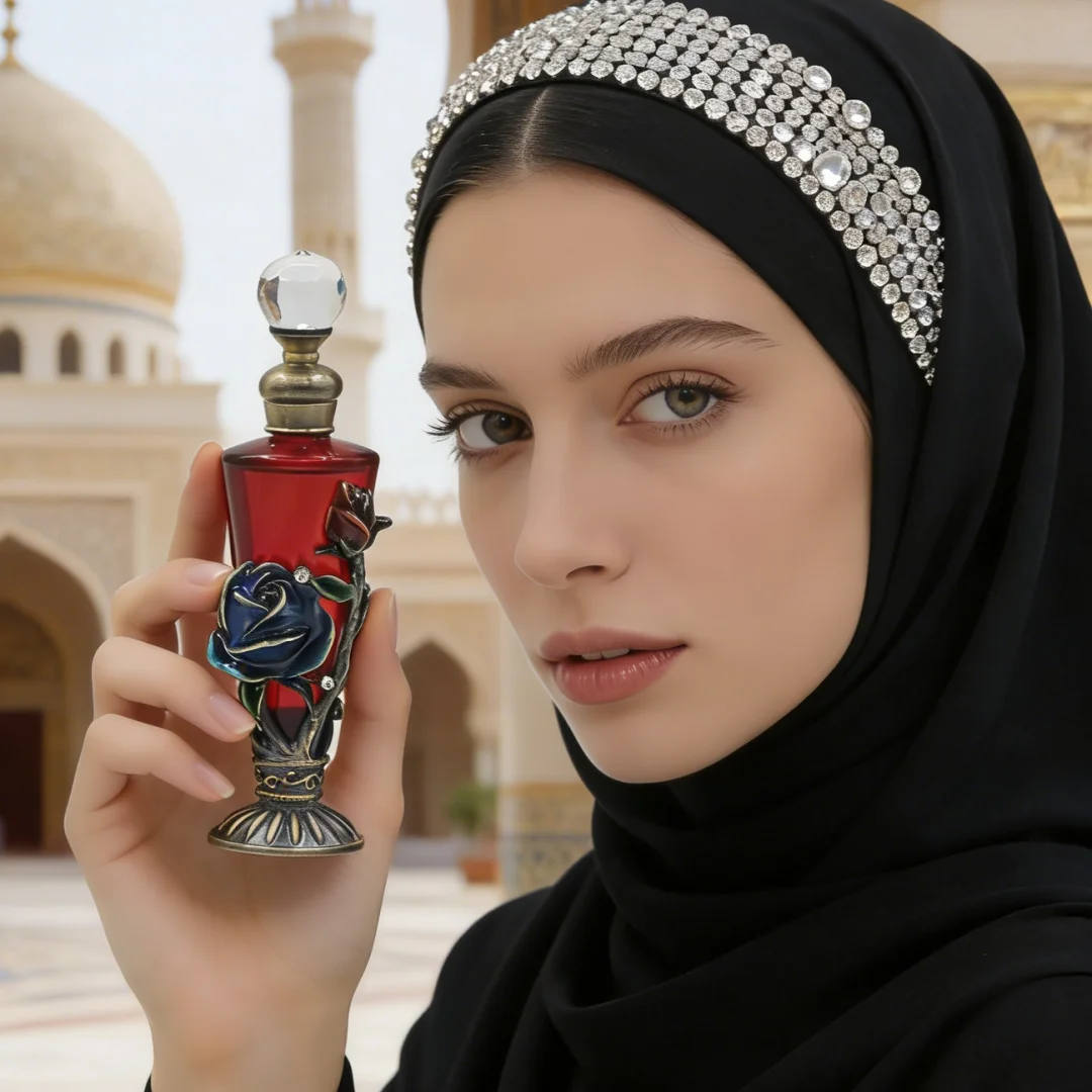 アラブ女性用香水-アラブアラブ香水オイル-ロールオン-フローラルサンダルウッド-オードパルファム-ユニークな香りを強化