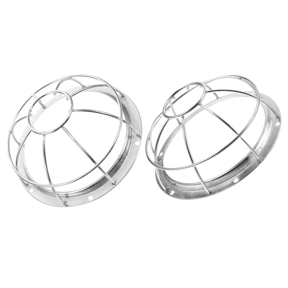 2pcs Fire Sprinkler Head Cover Stainless Steel Sprinkler Guard For Ceiling Interior Residential Protection Lightweight Durable