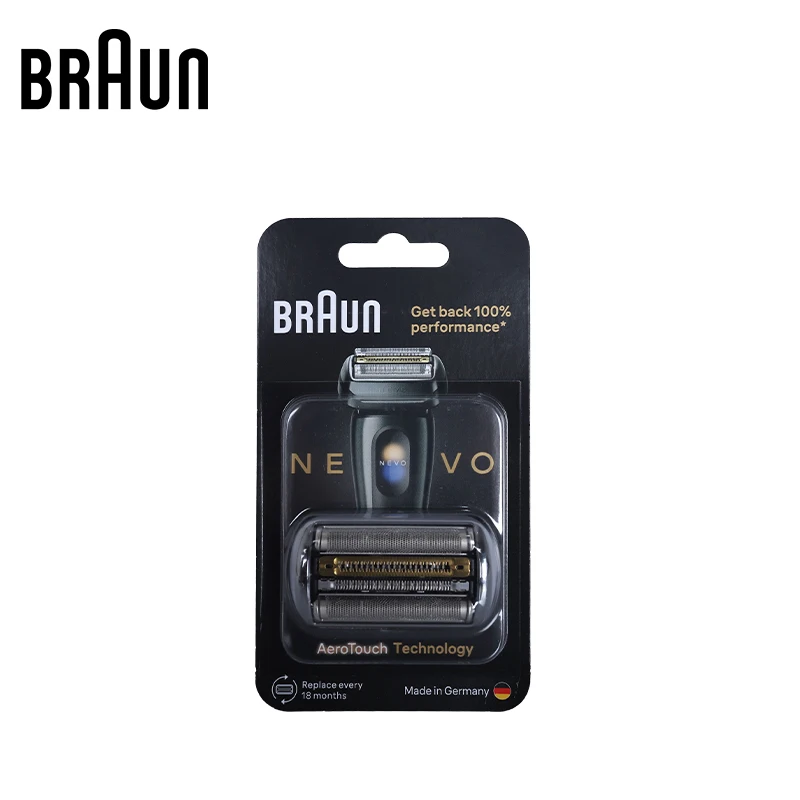 Braun NEVO-B Shaver Head NEVO-B Foil & Cutter Block -Ultra-Smooth Shaving Foil For Braun NEVO series shavers