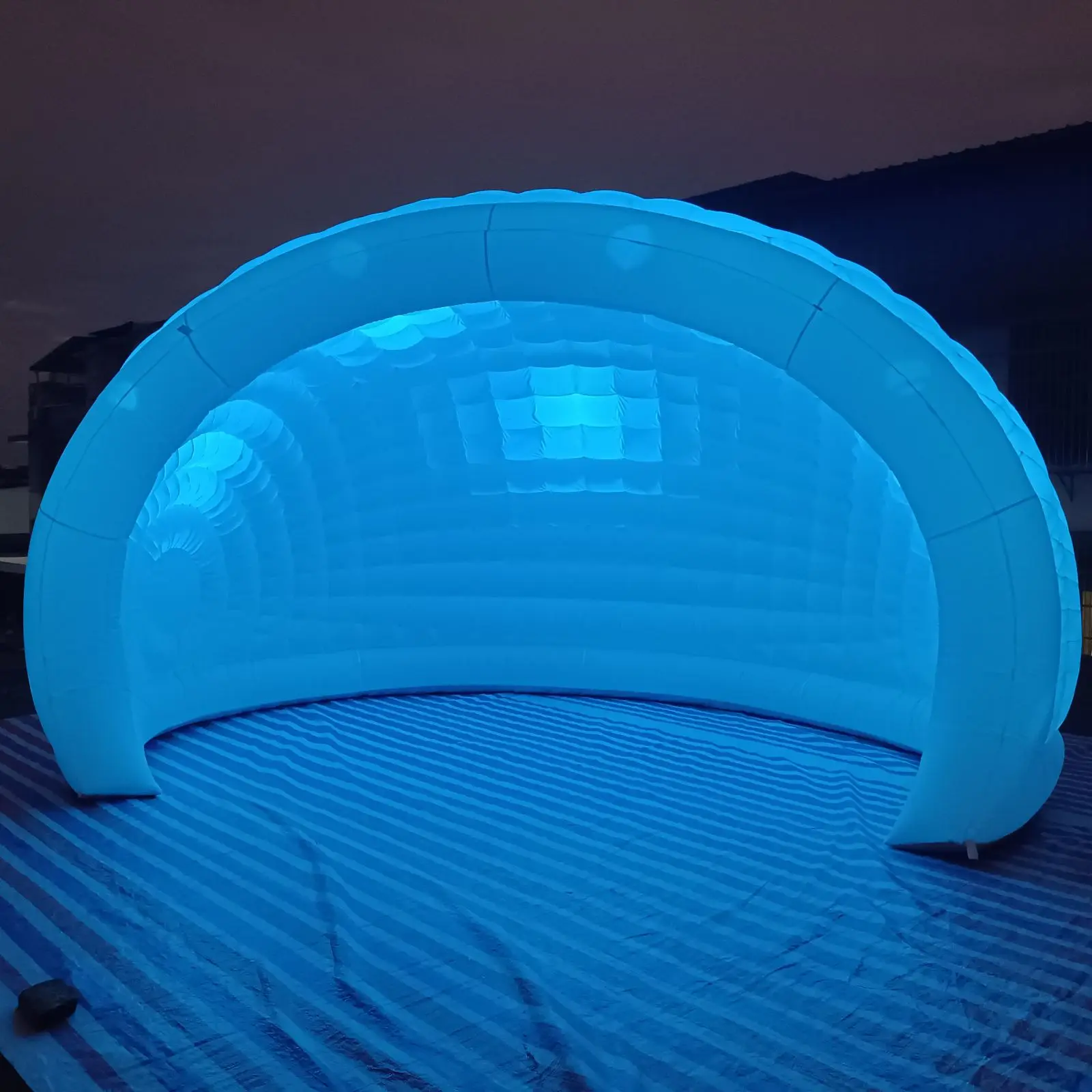 Latest Oxford Inflatable Air Dome Tent Honey Housed Finished  Igloo With LED Lights Marquee Bar Tent  Wedding Party Event Rental