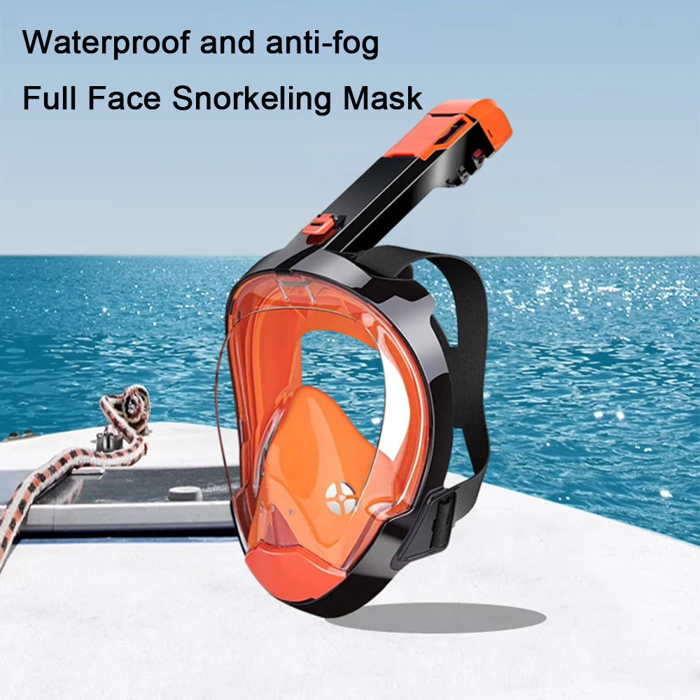 2024 New Diving Goggles Mask Full Dry Waterproof Anti-Fog Swimming Full Face Snorkeling Mask Diving Training Supplies