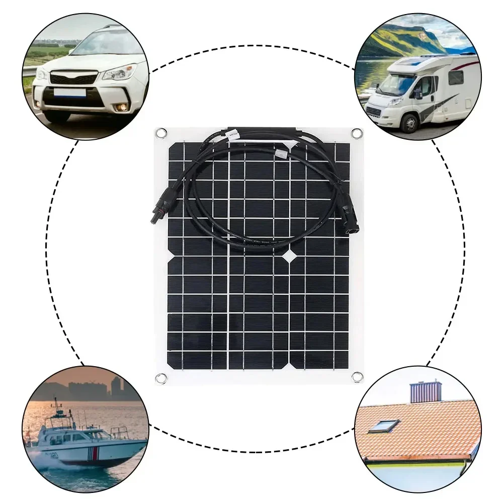 600W Solar Panel Kit Complete 12V USB With 100A Controller Solar Cells for Car Yacht RV Boat Camp MobliePhone Battery Charger