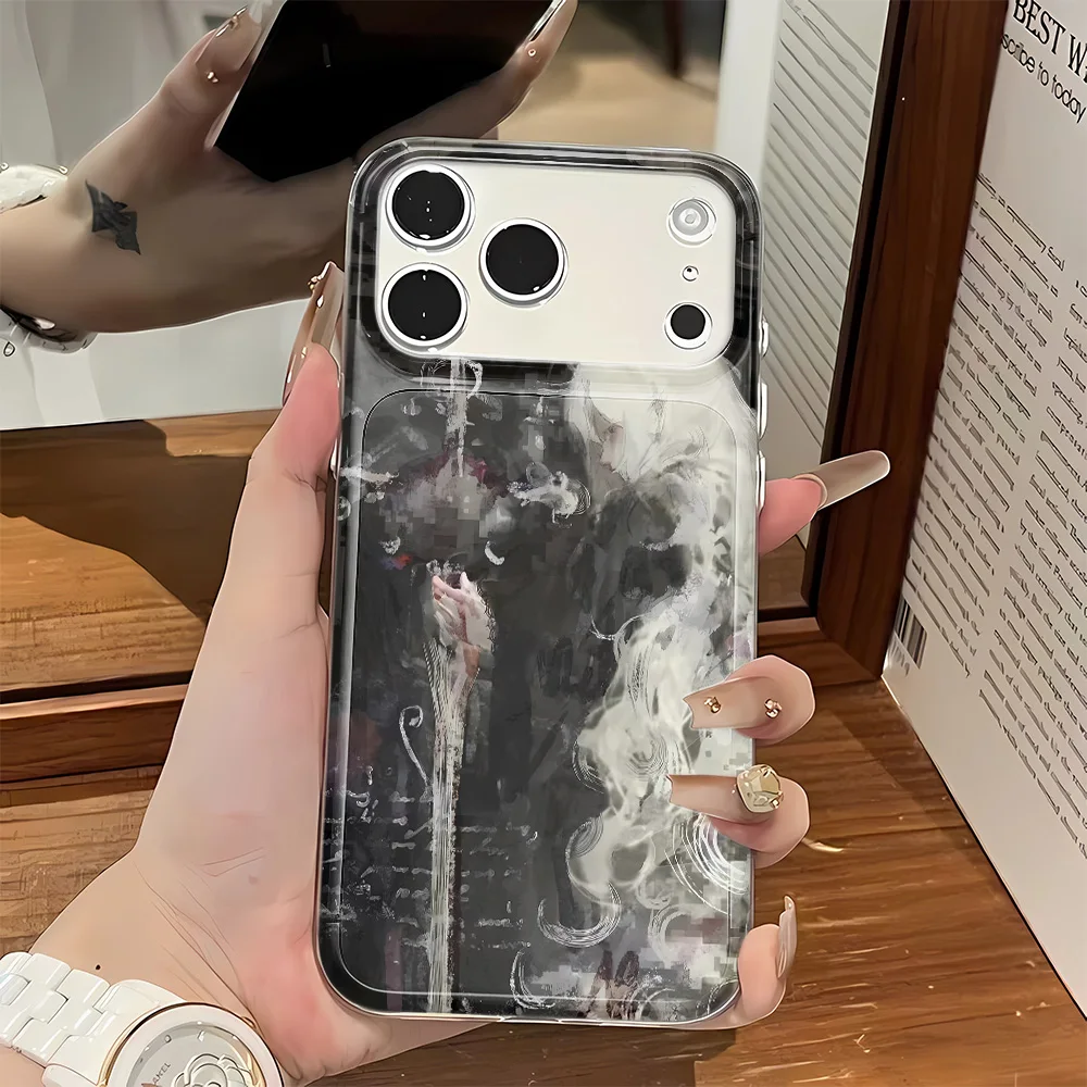 

Чехол для телефона Sword Hite Hair Witch для IPhone 16 15 Plus 14 13 12 11 Pro Max 17 Air Средневековый чехол с художественной росписью