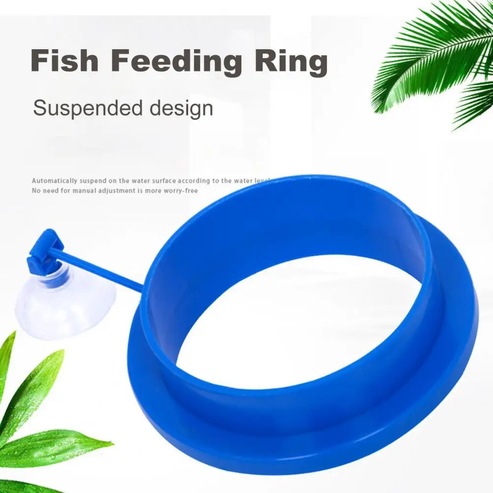 

Fish Feeding Ring Excellent Suction Stability Reliable Floating Aquarium Food Feeder Ring for Guppy