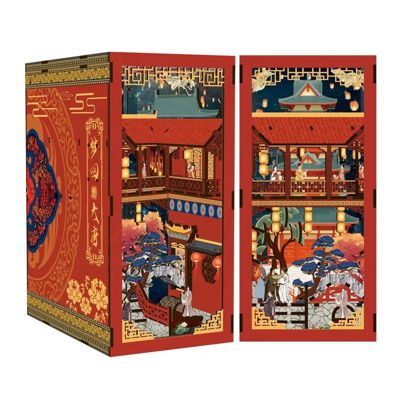 

New Style 2026 Diy Book Nook Diy Accessories Miniature DIY Dollhouse Mini Wooden Puzzle Book Nooks for Handcrafted DIY Toy