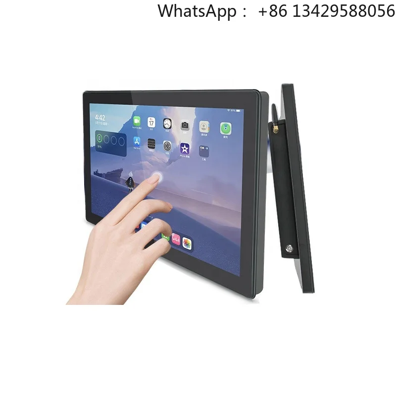 Aluminum Rugged 12.1 Inch TFT LCD Touch Screen Computer Fanless Industrie Embedded Panel PC for Cabinet Kiosk Automation