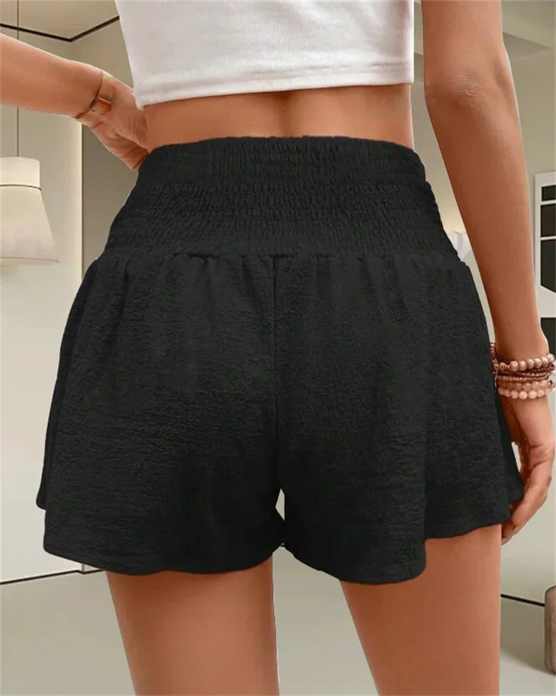 Europe and the United States New Spring and summer ladies fashion casual shorts high waist baggy shorts